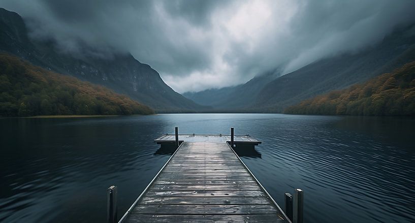 Uitzicht over het meer van fernlichtsicht