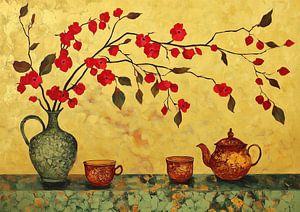 Vase mit Blumen | Teapot And Bloom