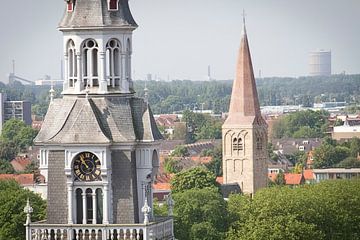 Laurentius kerk en hervormde kerk centrum Heemskerk
