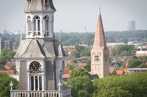 Laurentius kerk en hervormde kerk centrum Heemskerk