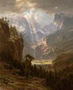 Rocky Mountains, Lander's Peak, Albert Bierstadt van Meesterlijcke Meesters thumbnail