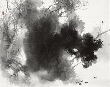 Takeuchi Seihō - Vogels in het broedseizoen (1937) van Peter Balan