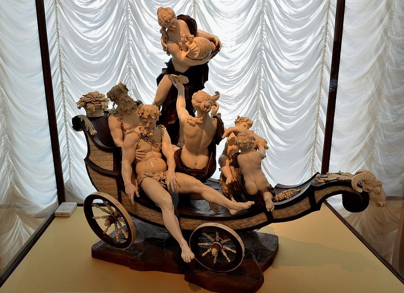 Bacchus auf einem elfenbeinernen Streitwagen von Karel Frielink