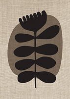 TW living - Linen collection - black flower