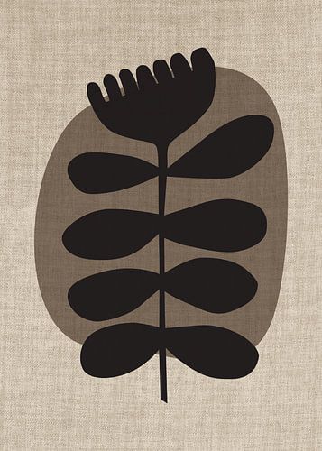 TW living - Linen collection - black flower