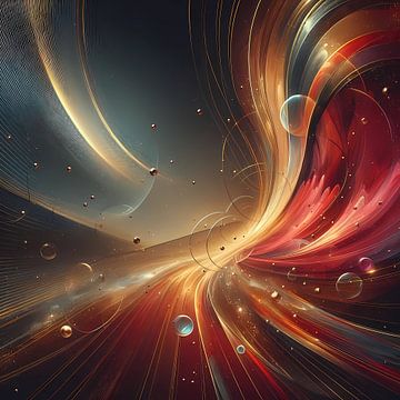 Abstract cosmic van Tatjana Korneeva