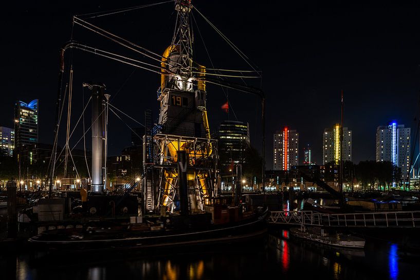 De Andere skyline van Rotterdam de haven. by Brian Morgan