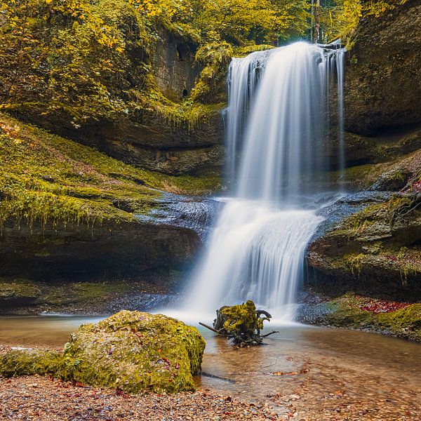 Hasenreuter waterfall, Scheidegg, Allgäu, Bavaria, Germany by Henk Meijer Photography