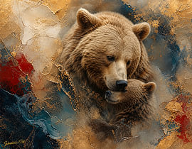 Aura der Wildnis – Herrscher der sonnendurchfluteten Wildnis von Johannas Art Creations