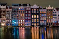 Amsterdam canals Netherlands, Amsterdam Holland during sunset evening in wintertime in the Netherlan