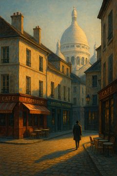 Montmartre Middaggloed - Stil licht onder de Sacré-Cœur