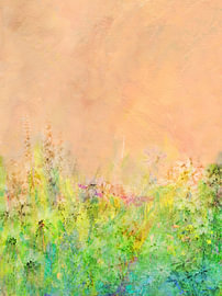 Blumenwiese Art Pastell 23 von Claudia Gründler