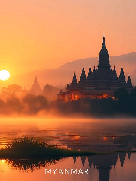 Sunrise over Bagan by rendy okta