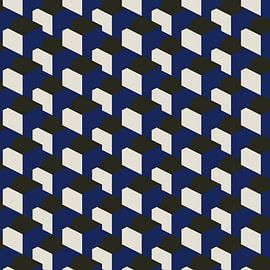 Motif géométrique rétro des années 70 n° 5 sur Dina Dankers