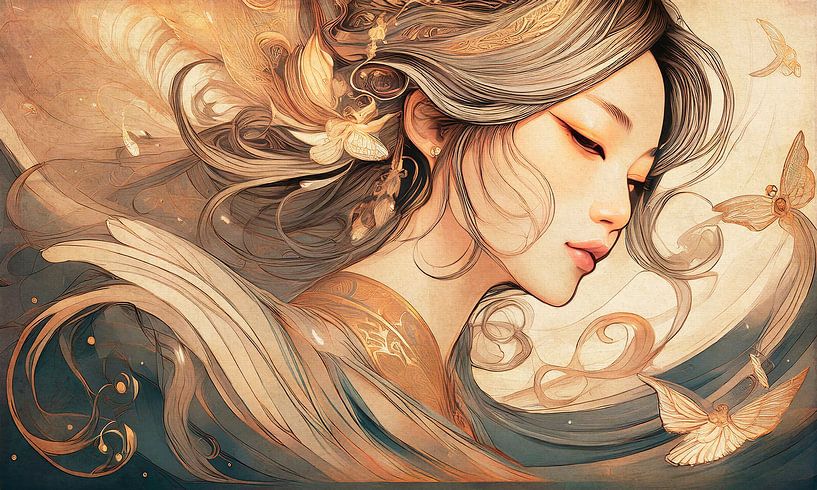 Butterfly Girl 03 van Fernando Vieira