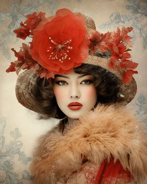 Lady in red by Carla Van Iersel