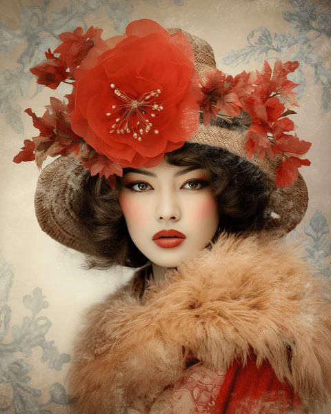 Lady in red van Carla Van Iersel