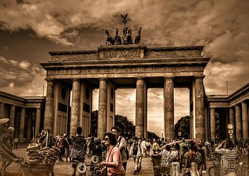 Berlin, Brandenburger Tor, Sondereinsatzkommando.  Berlin, Spezialeffekte von Mariska Asmus