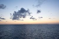 zonsondergang op het wad