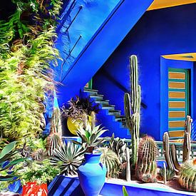 Villa cubiste Jardin Majorelle Marrakech sur Dorothy Berry-Lound