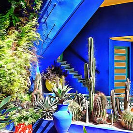 Cubist Villa Jardin Majorelle Marrakesh by Dorothy Berry-Lound