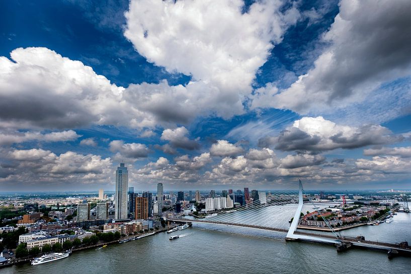 Rotterdam sous un ciel magnifique par Arie Kraaijeveld