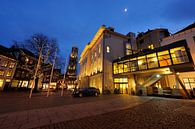 Hôtel de ville d'Utrecht avec la tour Dom en arrière-plan par Donker Utrecht Aperçu