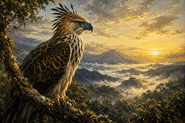 L'aigle-faucon de Java – Le majestueux gardien des forêts tropicales de montagne d'' sur Vínculae