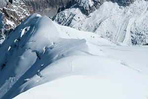 Die Hänge des Mont-Blanc in classic chrome