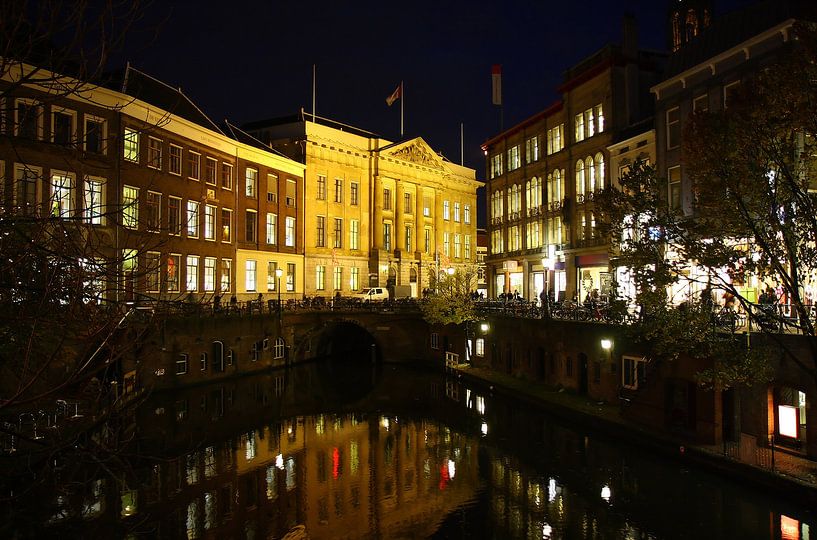 Town hall on the Oudegracht in Utrecht by Yvonne Smits