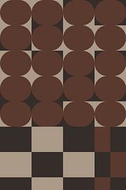 Art rétro des années 70. Motif géométrique abstrait n° 7 sur Dina Dankers