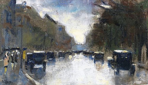 MINDER URY, Straat in de Tiergarten, 1920