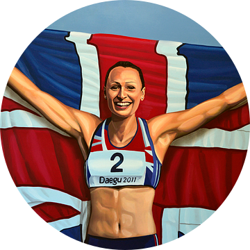 Jessica Ennis-Hill schilderij van Paul Meijering