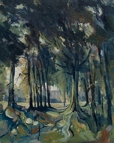 Waldweg Zentralbrabant
