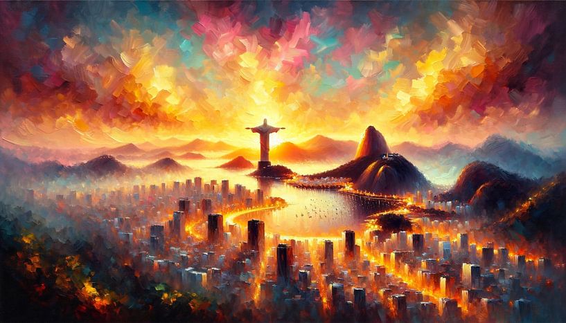 Rio de Janeiro: A play of colours in the sky by artefacti