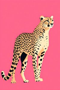 Leopard in Pink von Uncoloredx12