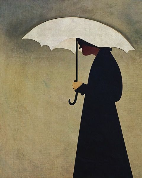 La dame au parapluie par Jan Keteleer
