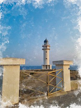 Menorca, de vuurtoren van Cavelleria van Vicente M