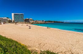 Beautiful sand beach Son Moll in Cala Rajada on Mallorca island, Spain by Alex Winter