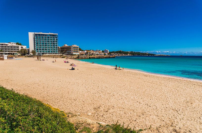 Beautiful sand beach Son Moll in Cala Rajada on Mallorca island, Spain by Alex Winter