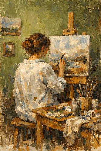 In het atelier van de rust