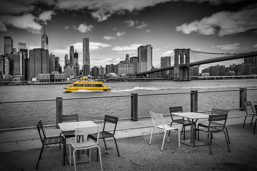NEW YORK CITY Walking along the River Bank by Melanie Viola