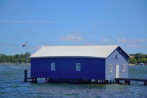 Das Crawley Edge Boatshed oder Blue Boat House