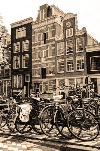 Jordaan Bloemgracht Amsterdam Sepia