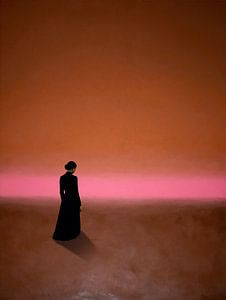 Horizon rose - abstrait