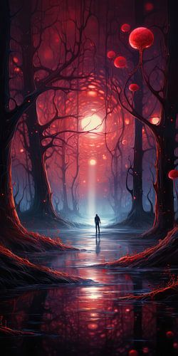 Fairytale landscape surreal abstract and bizarre