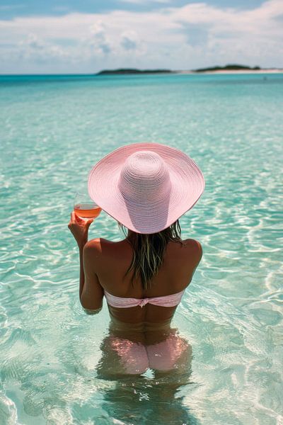 Sommerliche Entspannung am Strand von Poster Art Shop