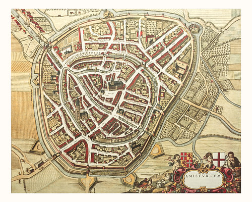 Historischer Stadtplan von Amersfoort – Joan Blaeu (ca. 1649)