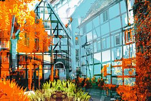 Stadtbild von Lippstadt mit seinen Fachwerkhäusern