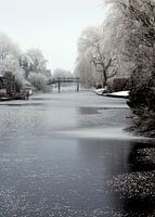 Brug over het water in Waterland, Stadskanaal
